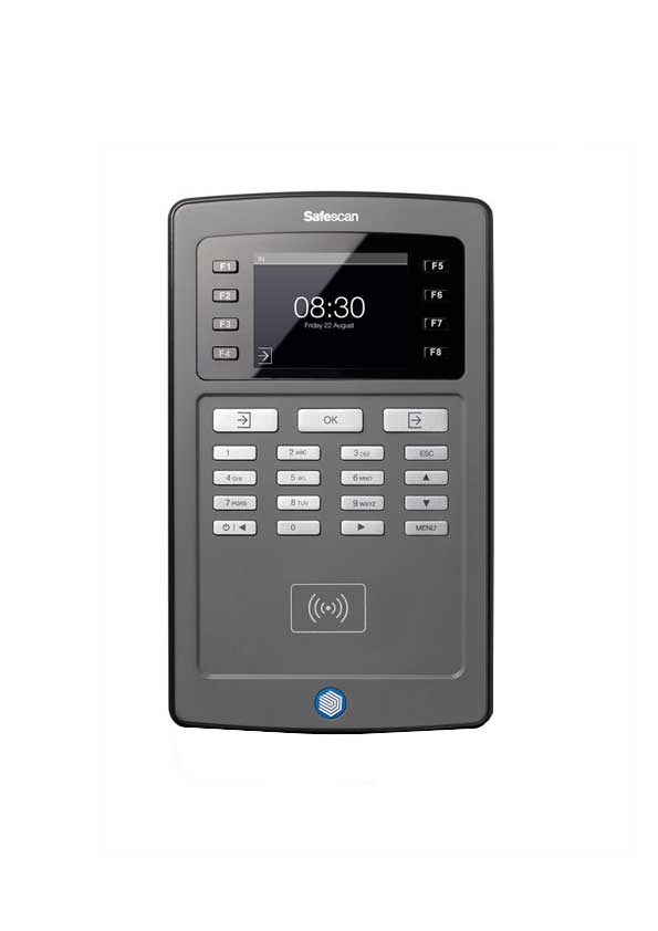 Safescan TA8010 Rilevatore di Presenza con Tessera RFID + PIN